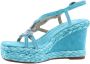 Alma en Pena Elegante Villach Sandal Wedges Blue Dames - Thumbnail 4