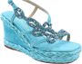 Alma en Pena Elegante Villach Sandal Wedges Blue Dames - Thumbnail 14