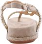 Alma en Pena Glitter Sleehak Sandaal met Vlechtdetail Beige Dames - Thumbnail 83