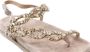 Alma en Pena Glitter Sleehak Sandaal met Vlechtdetail Beige Dames - Thumbnail 85