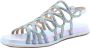 Alma en Pena Heldere Blauwe Sandalen Elegant Comfortabel Multicolor Dames - Thumbnail 29