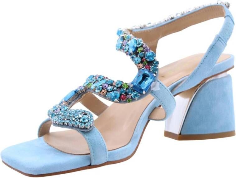 Alma en Pena Hoge Hak Sandalen Blue Dames