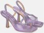 Alma en Pena Sandaal met hoge hak en strass-strip Purple Dames - Thumbnail 2