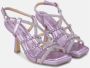 Alma en Pena Sandaal met Strass Details Purple Dames - Thumbnail 2