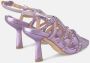 Alma en Pena Sandaal met Strass Details Purple Dames - Thumbnail 3