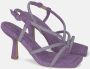 Alma en Pena Sandaal met Strassband en Hak Purple Dames - Thumbnail 2