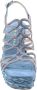 Alma en Pena Heldere Blauwe Sandalen Elegant Comfortabel Multicolor Dames - Thumbnail 5