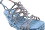 Alma en Pena Heldere Blauwe Sandalen Elegant Comfortabel Multicolor Dames - Thumbnail 8