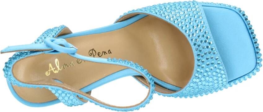 Alma en Pena Sandalen Clear Blue Dames