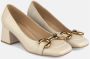 Alma en Pena Leren pumps met vierkante neus Beige Dames - Thumbnail 3