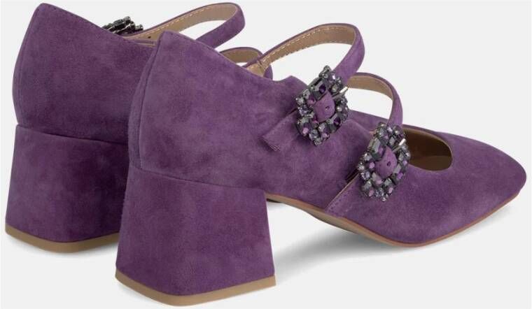 Alma en Pena Schoen met hak en gespen Purple Dames