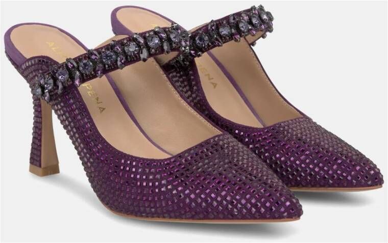 Alma en Pena Schoenen met hakken en strass Purple Dames