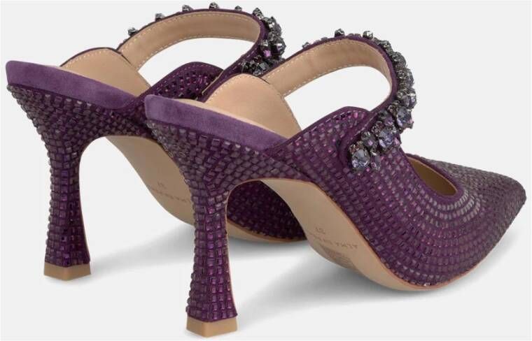 Alma en Pena Schoenen met hakken en strass Purple Dames