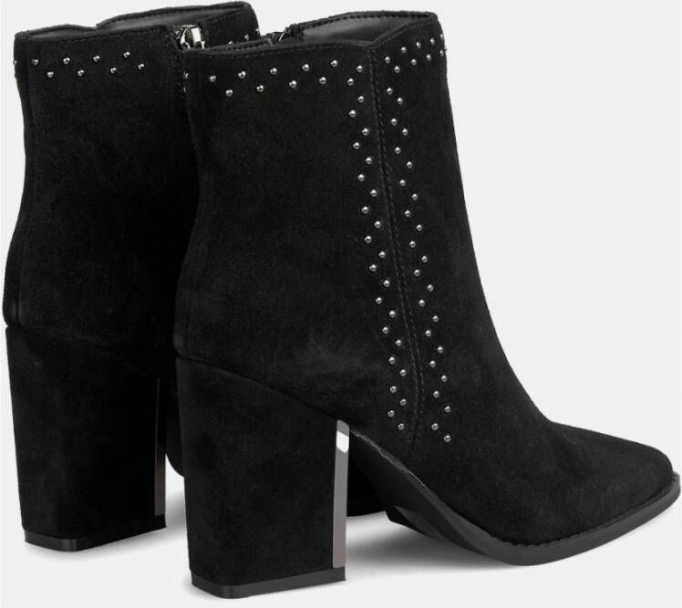 Alma en Pena Side zip studded bootie Black Dames