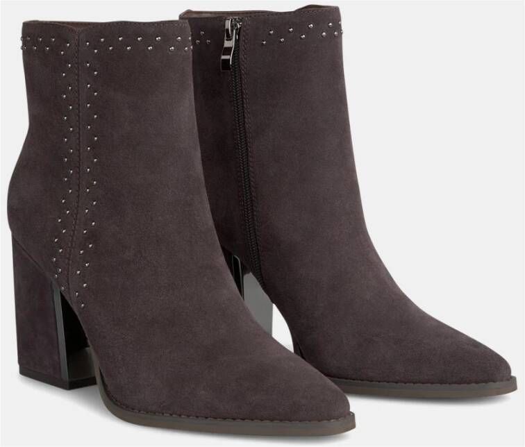 Alma en Pena Side zip studded bootie Gray Dames