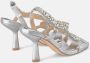 Alma en Pena Slangenhak sandaal met strass details Gray Dames - Thumbnail 3