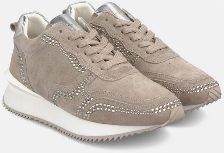 Alma en Pena Sneaker met details Beige Dames