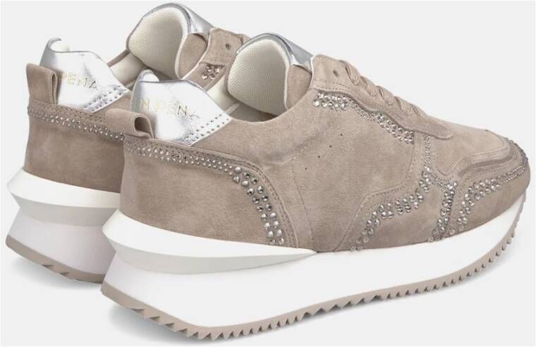 Alma en Pena Sneaker met details Beige Dames