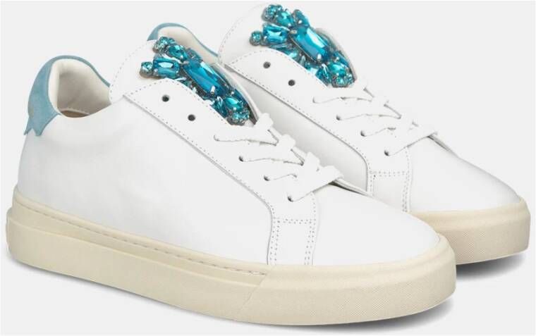 Alma en Pena Sneaker met strass detail White Dames