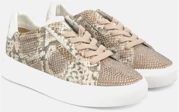 Alma en Pena Sneaker met Strass Details Beige Dames