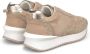 Alma en Pena Sneaker van leer met pareldetails en plateauzool Beige Dames - Thumbnail 3