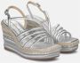 Alma en Pena Sprankelende Sleehak Sandalen Gray Dames - Thumbnail 2