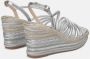 Alma en Pena Sprankelende Sleehak Sandalen Gray Dames - Thumbnail 3