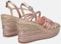 Alma en Pena Sprankelende Sleehak Sandalen Pink Dames - Thumbnail 3