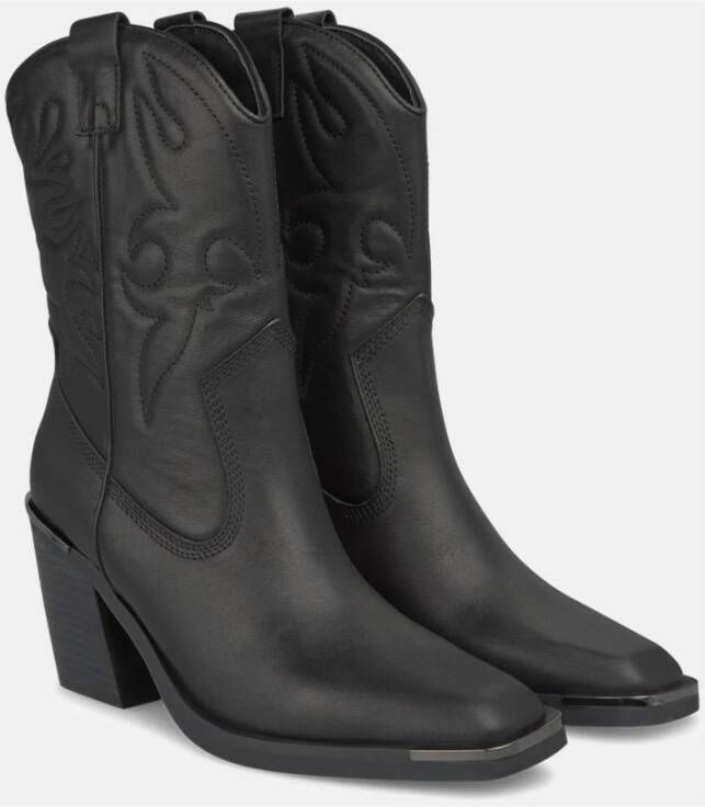 Alma en Pena Square Toe Cowboy Boot Black Dames