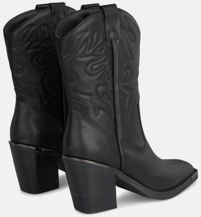 Alma en Pena Square Toe Cowboy Boot Black Dames