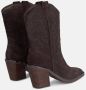 Alma en Pena Square Toe Cowboy Boot Brown Dames - Thumbnail 3