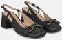 Alma en Pena Stijgbeugel Detail Middelhak Schoenen Black Dames - Thumbnail 2