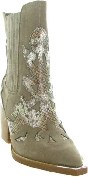 Alma en Pena Stijlvolle Bottine I240505 Combi Schoenen Beige Dames