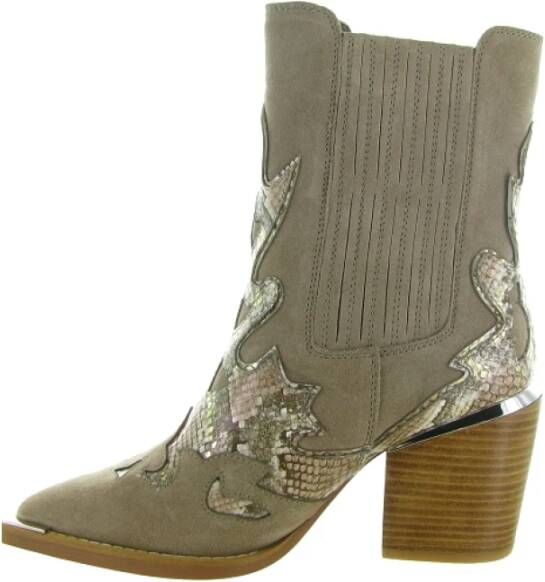 Alma en Pena Stijlvolle Bottine I240505 Combi Schoenen Beige Dames