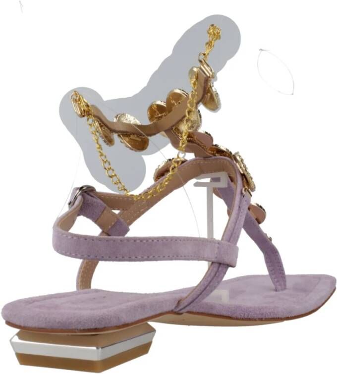 Alma en Pena Stijlvolle Platte Sandalen Purple Dames