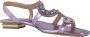 Alma en Pena Stijlvolle Platte Sandalen voor Vrouwen Purple Dames - Thumbnail 5