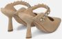 Alma en Pena Stijlvolle Slingback Schoen met Versierde Band Beige Dames - Thumbnail 3