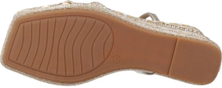 Alma en Pena Stijlvolle Wedges Sandaal Brown Dames