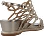 Alma en Pena Gouden Sandalen Elegant Comfortabel Voetbed Beige Dames - Thumbnail 18