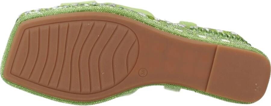 Alma en Pena Stijlvolle Wedges Sandaal Green Dames