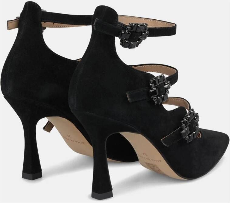 Alma en Pena Stiletto hak schoen gespen Black Dames