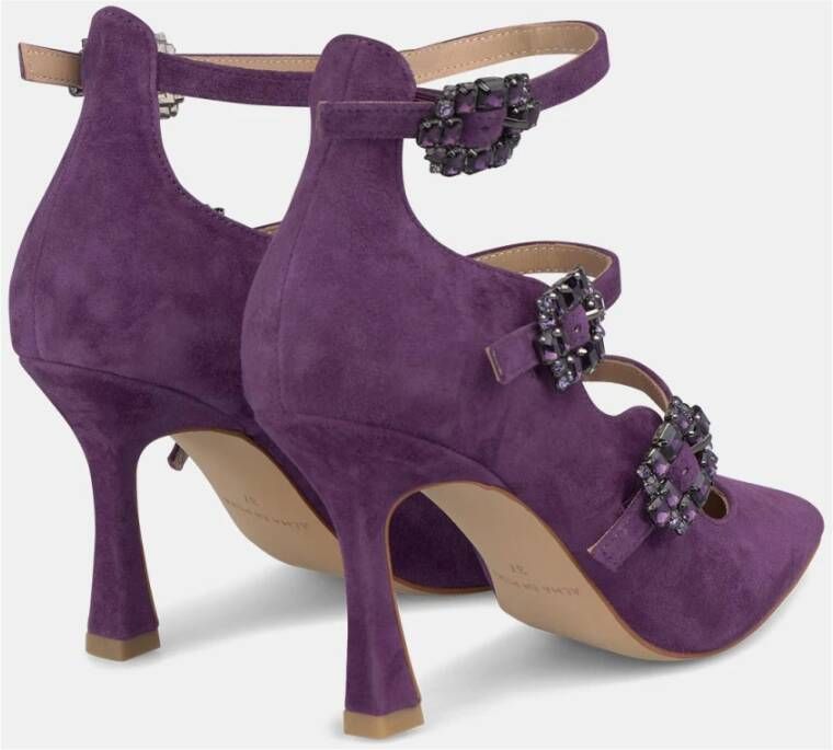 Alma en Pena Stiletto hak schoen gespen Purple Dames