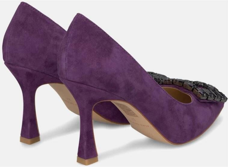 Alma en Pena Stiletto hakschoen met ornament Purple Dames