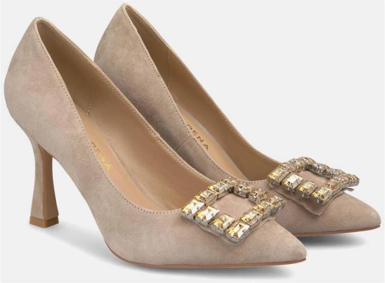 Alma en Pena Stiletto hoge hak schoen met ornament Beige Dames