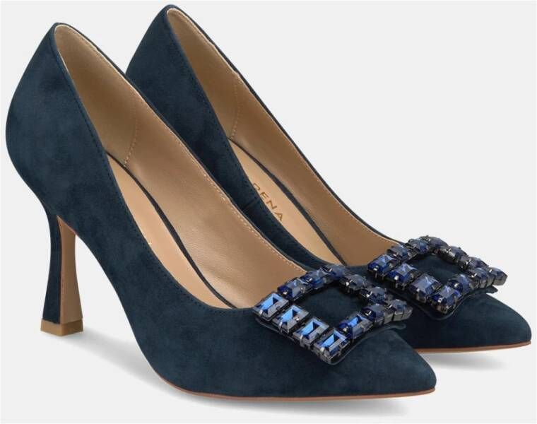 Alma en Pena Stiletto hoge hak schoen met ornament Blue Dames