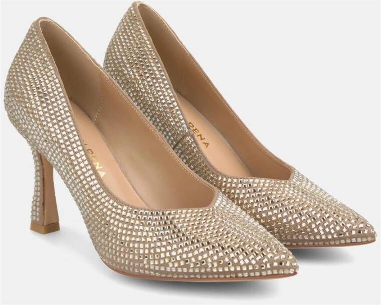 Alma en Pena Stiletto schoen met strass Beige Dames