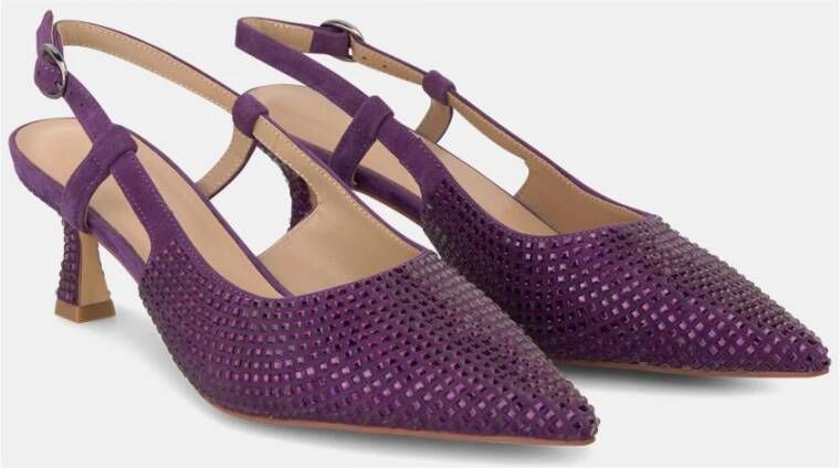 Alma en Pena Stilettohak schoen met strass Purple Dames