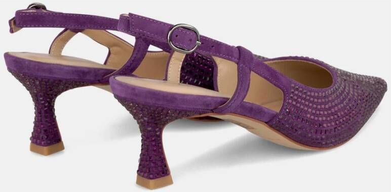 Alma en Pena Stilettohak schoen met strass Purple Dames