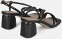 Alma en Pena Strappy Square Heel Sandal Black Dames - Thumbnail 3