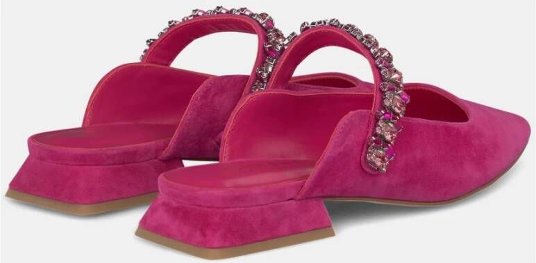 Alma en Pena Strass Ballet Flats Pink Dames